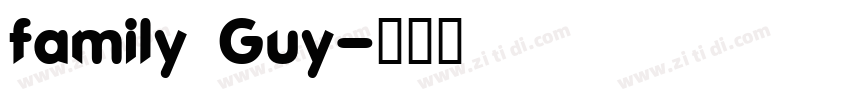 family Guy字体转换